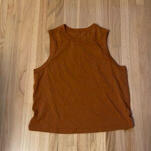 Lululemon Orange cropped tank Size 4